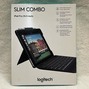 Logitech Slim Combo Case Bluetooth Backlit Keyboard for iPad Pro (10.5 Inch) NOB